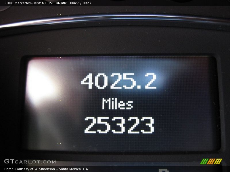 Black / Black 2008 Mercedes-Benz ML 350 4Matic