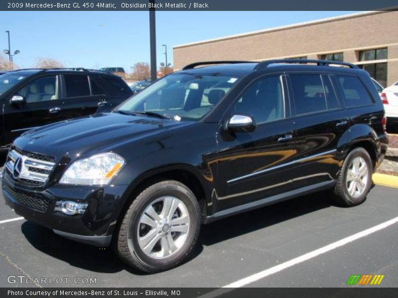 Obsidian Black Metallic / Black 2009 Mercedes-Benz GL 450 4Matic