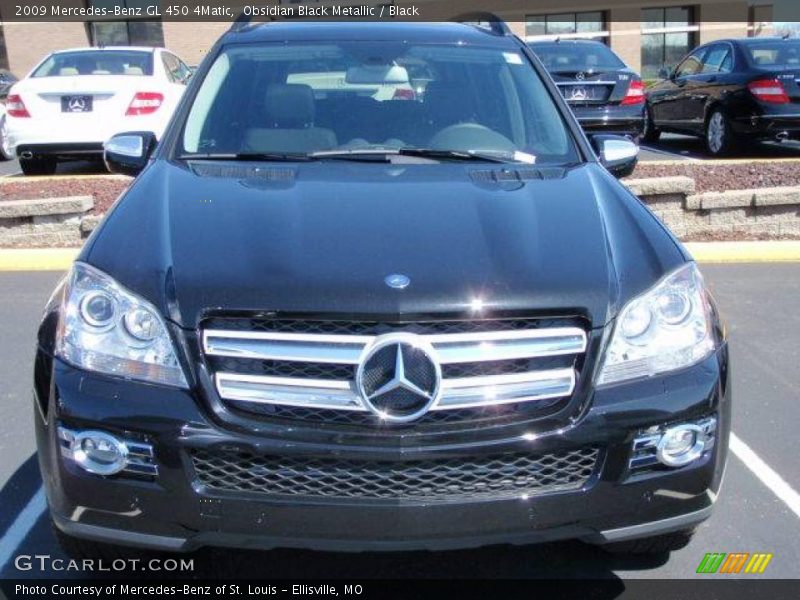 Obsidian Black Metallic / Black 2009 Mercedes-Benz GL 450 4Matic