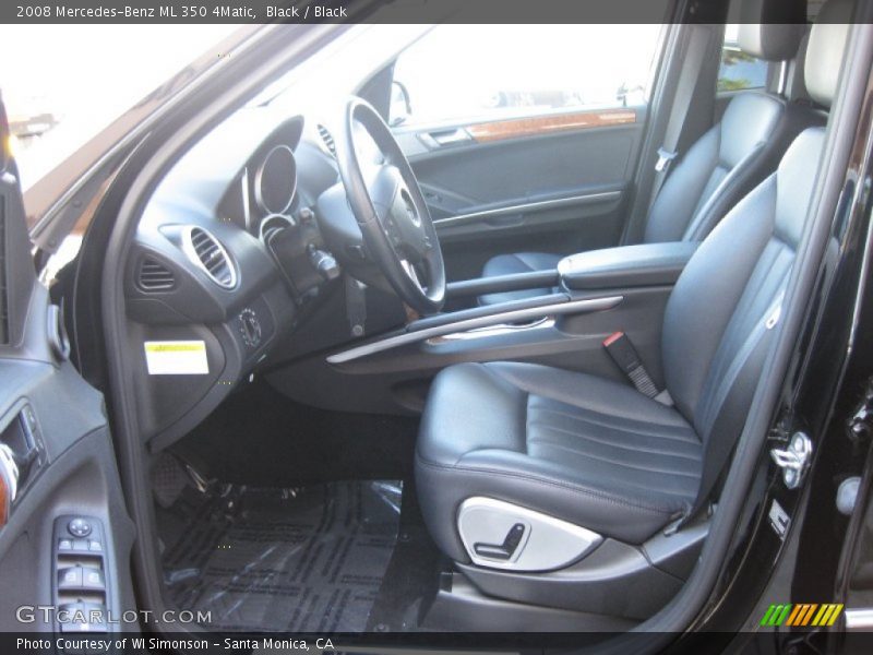 Black / Black 2008 Mercedes-Benz ML 350 4Matic