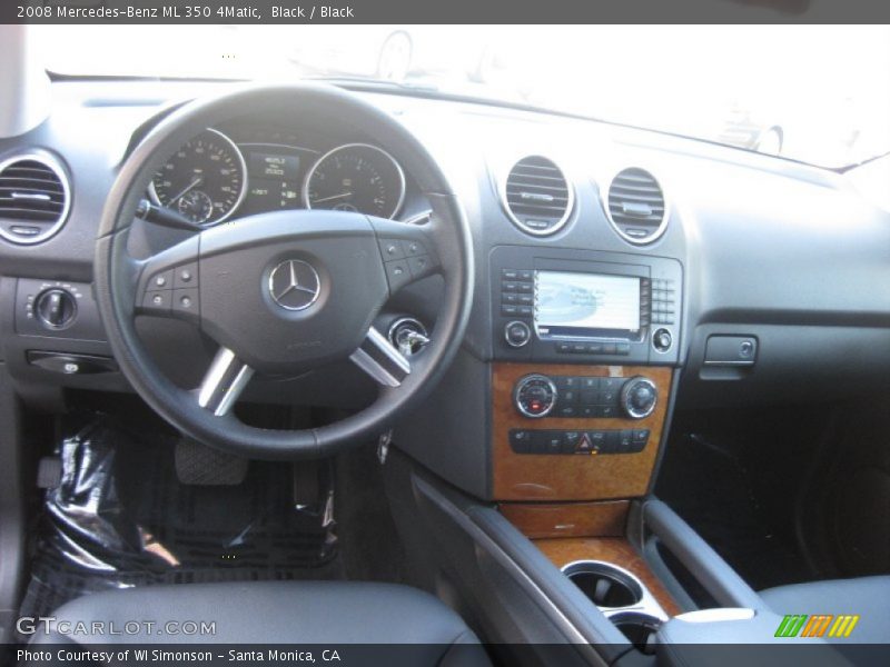 Black / Black 2008 Mercedes-Benz ML 350 4Matic