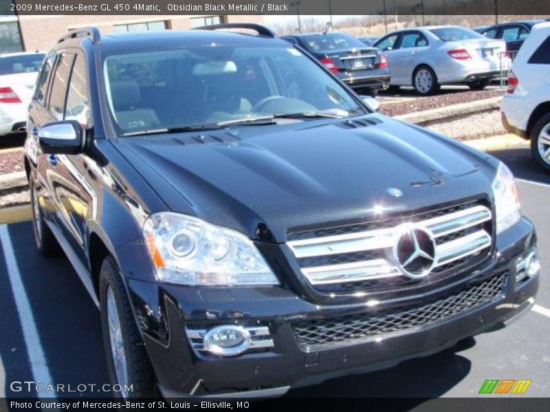 Obsidian Black Metallic / Black 2009 Mercedes-Benz GL 450 4Matic