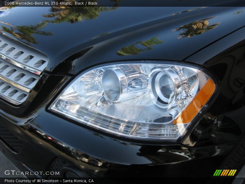 Black / Black 2008 Mercedes-Benz ML 350 4Matic