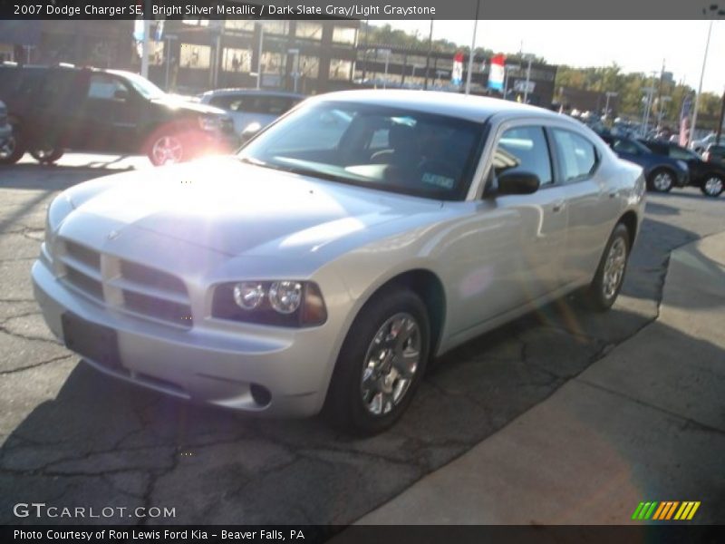 Bright Silver Metallic / Dark Slate Gray/Light Graystone 2007 Dodge Charger SE