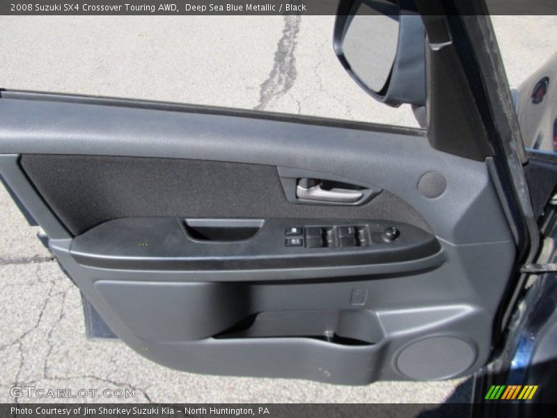Deep Sea Blue Metallic / Black 2008 Suzuki SX4 Crossover Touring AWD