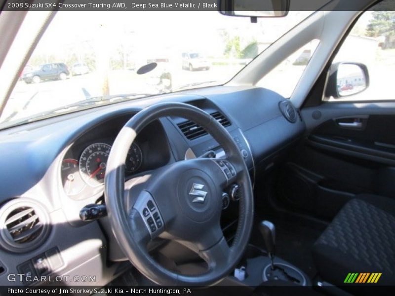 Deep Sea Blue Metallic / Black 2008 Suzuki SX4 Crossover Touring AWD