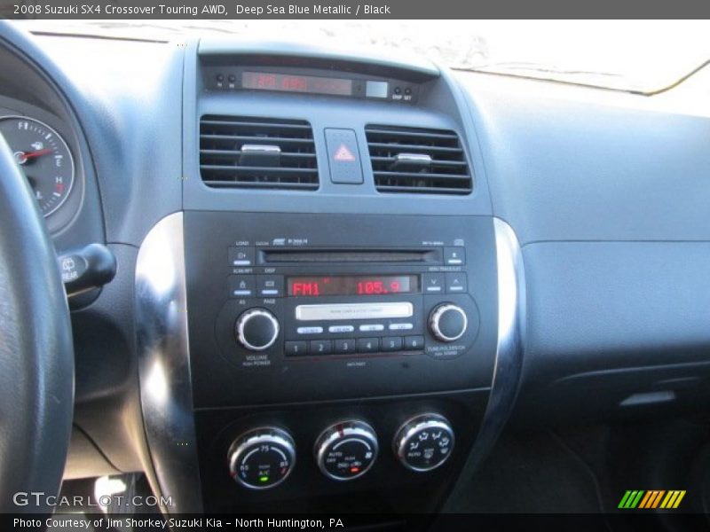 Deep Sea Blue Metallic / Black 2008 Suzuki SX4 Crossover Touring AWD