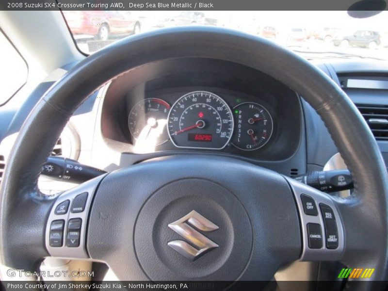 Deep Sea Blue Metallic / Black 2008 Suzuki SX4 Crossover Touring AWD