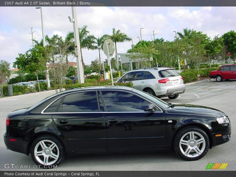 Brilliant Black / Ebony 2007 Audi A4 2.0T Sedan