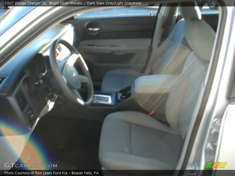 Bright Silver Metallic / Dark Slate Gray/Light Graystone 2007 Dodge Charger SE