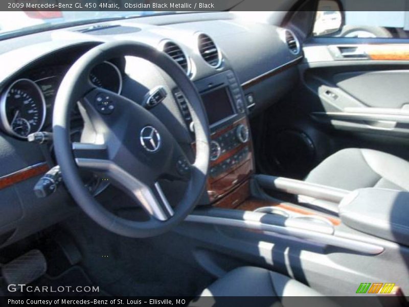 Obsidian Black Metallic / Black 2009 Mercedes-Benz GL 450 4Matic