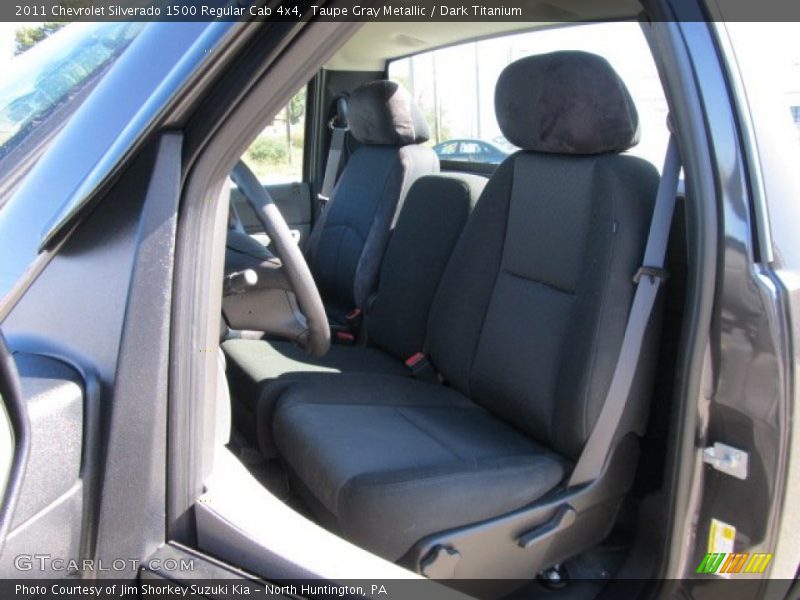 Taupe Gray Metallic / Dark Titanium 2011 Chevrolet Silverado 1500 Regular Cab 4x4