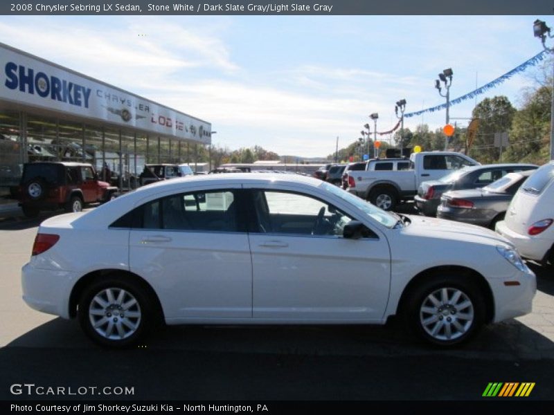 Stone White / Dark Slate Gray/Light Slate Gray 2008 Chrysler Sebring LX Sedan