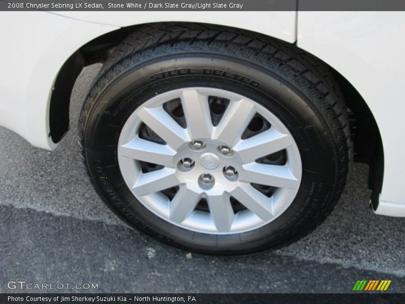 Stone White / Dark Slate Gray/Light Slate Gray 2008 Chrysler Sebring LX Sedan