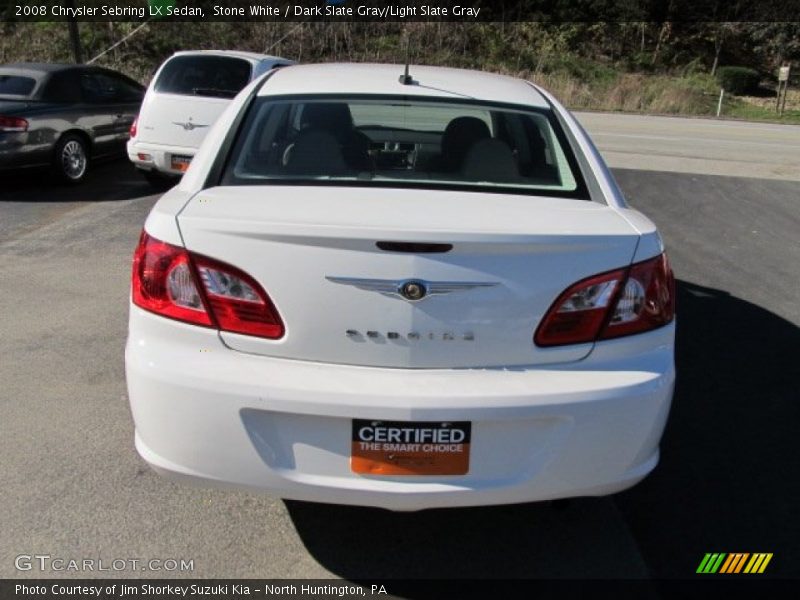 Stone White / Dark Slate Gray/Light Slate Gray 2008 Chrysler Sebring LX Sedan