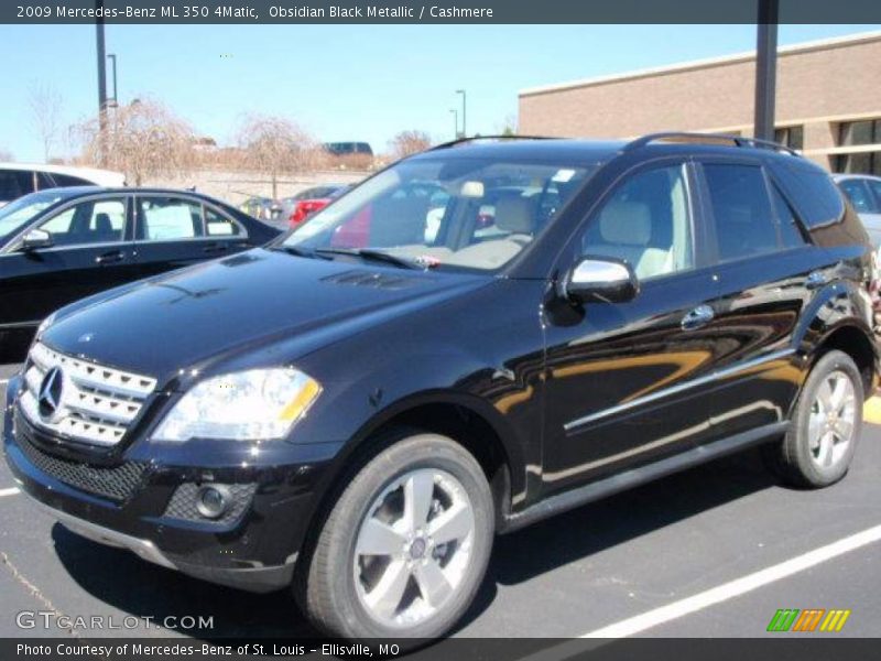 Obsidian Black Metallic / Cashmere 2009 Mercedes-Benz ML 350 4Matic