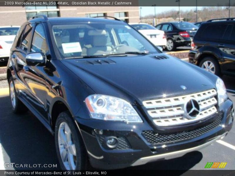 Obsidian Black Metallic / Cashmere 2009 Mercedes-Benz ML 350 4Matic