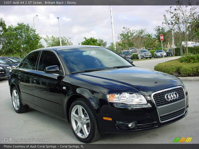 Brilliant Black / Ebony 2007 Audi A4 2.0T Sedan