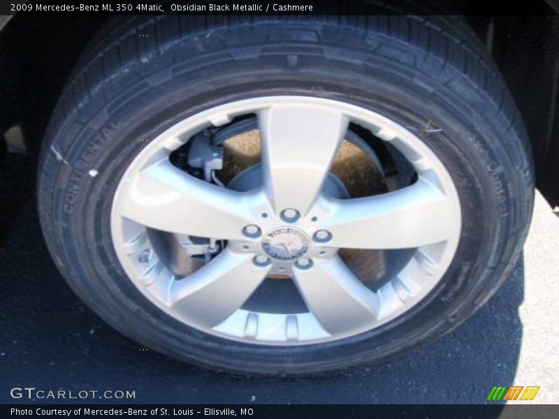 Obsidian Black Metallic / Cashmere 2009 Mercedes-Benz ML 350 4Matic