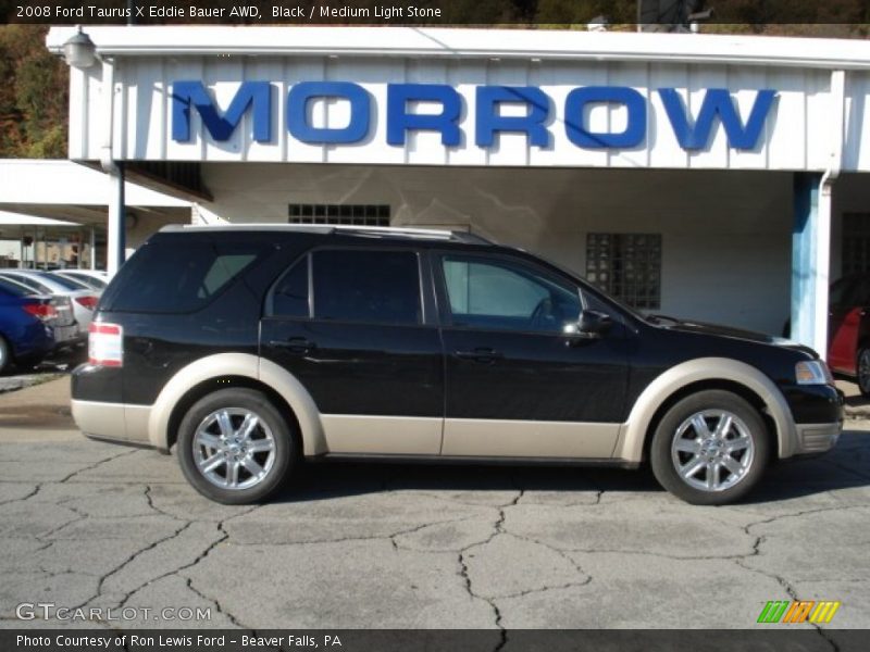 Black / Medium Light Stone 2008 Ford Taurus X Eddie Bauer AWD