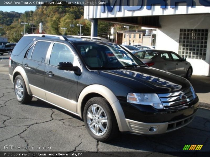 Black / Medium Light Stone 2008 Ford Taurus X Eddie Bauer AWD