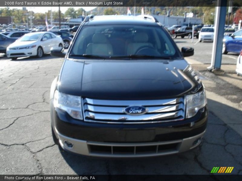 Black / Medium Light Stone 2008 Ford Taurus X Eddie Bauer AWD