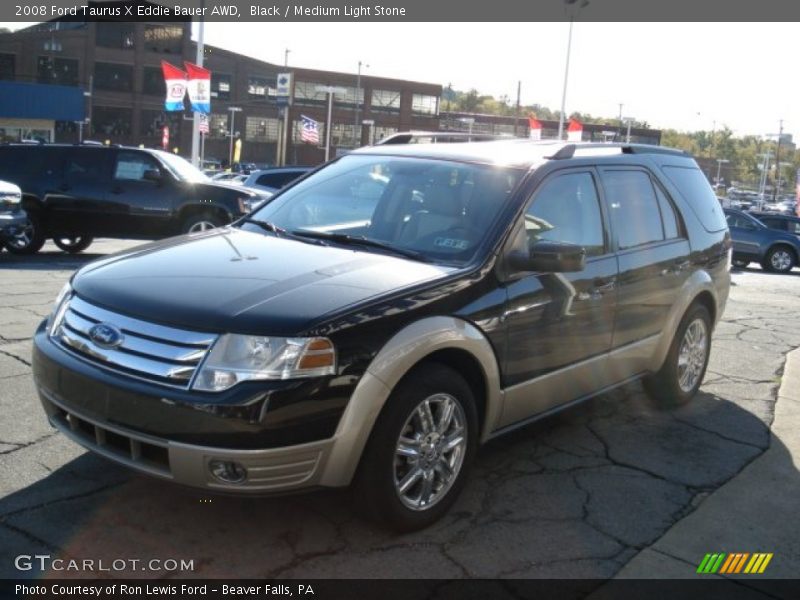 Black / Medium Light Stone 2008 Ford Taurus X Eddie Bauer AWD