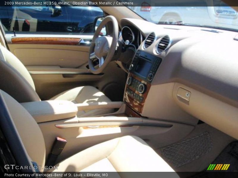 Obsidian Black Metallic / Cashmere 2009 Mercedes-Benz ML 350 4Matic