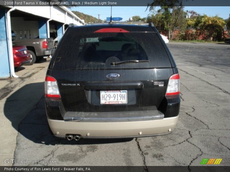 Black / Medium Light Stone 2008 Ford Taurus X Eddie Bauer AWD