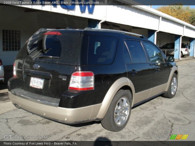 Black / Medium Light Stone 2008 Ford Taurus X Eddie Bauer AWD