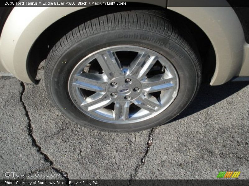 Black / Medium Light Stone 2008 Ford Taurus X Eddie Bauer AWD