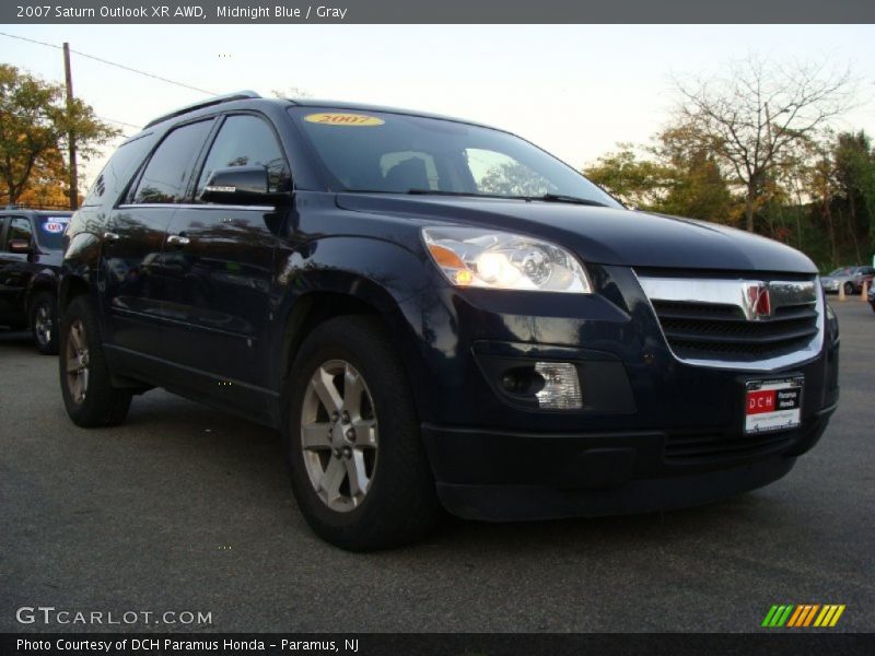 Midnight Blue / Gray 2007 Saturn Outlook XR AWD