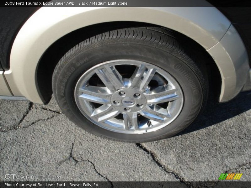 Black / Medium Light Stone 2008 Ford Taurus X Eddie Bauer AWD