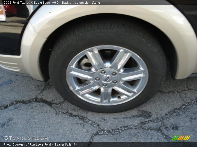 Black / Medium Light Stone 2008 Ford Taurus X Eddie Bauer AWD