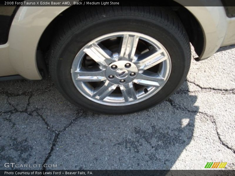 Black / Medium Light Stone 2008 Ford Taurus X Eddie Bauer AWD