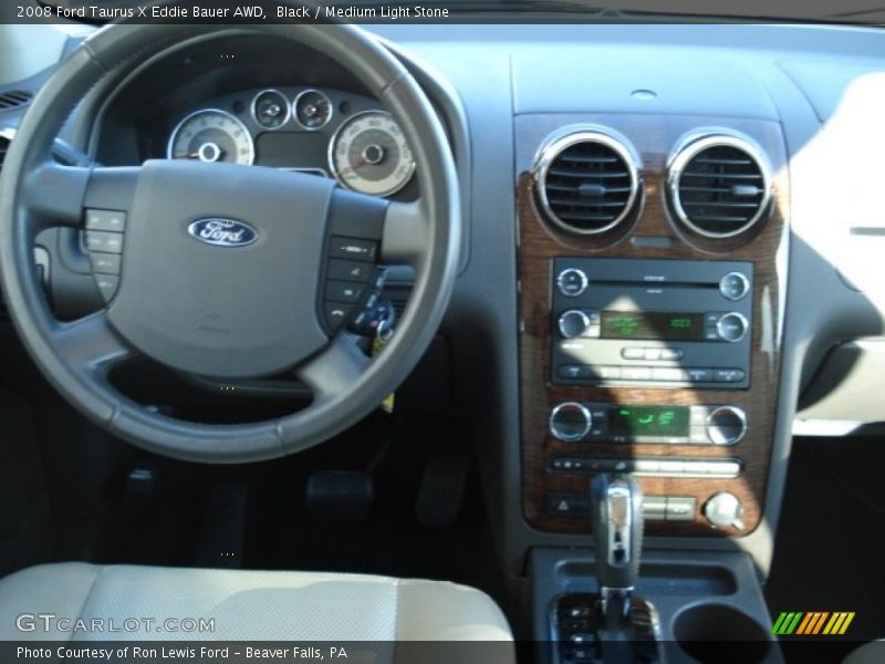 Black / Medium Light Stone 2008 Ford Taurus X Eddie Bauer AWD