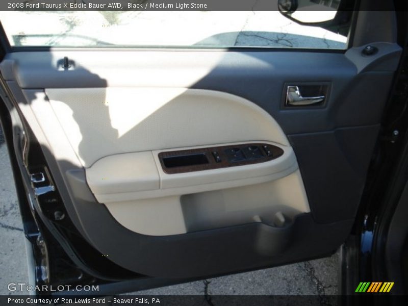Black / Medium Light Stone 2008 Ford Taurus X Eddie Bauer AWD