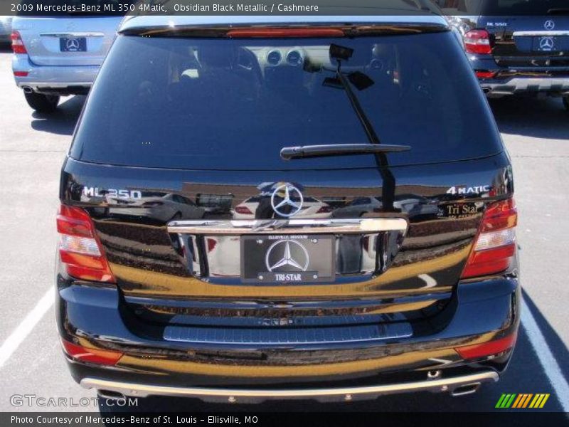 Obsidian Black Metallic / Cashmere 2009 Mercedes-Benz ML 350 4Matic