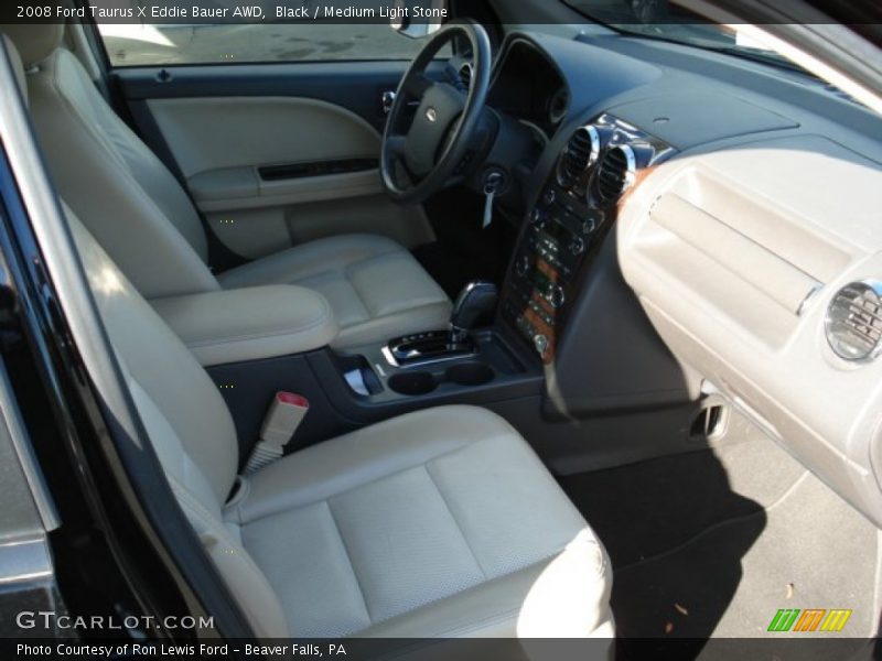 Black / Medium Light Stone 2008 Ford Taurus X Eddie Bauer AWD