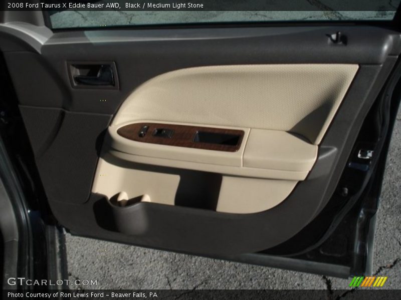Black / Medium Light Stone 2008 Ford Taurus X Eddie Bauer AWD