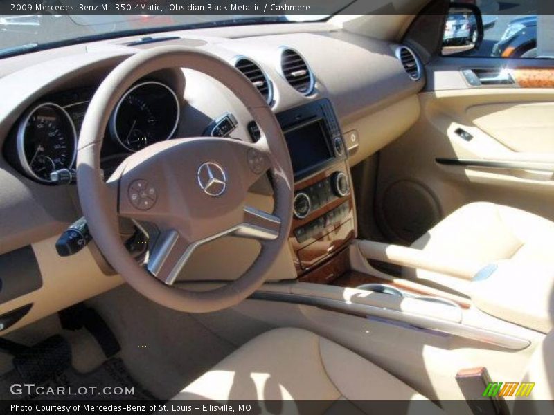 Obsidian Black Metallic / Cashmere 2009 Mercedes-Benz ML 350 4Matic