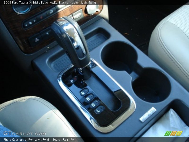 Black / Medium Light Stone 2008 Ford Taurus X Eddie Bauer AWD