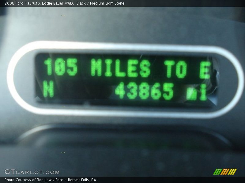 Black / Medium Light Stone 2008 Ford Taurus X Eddie Bauer AWD
