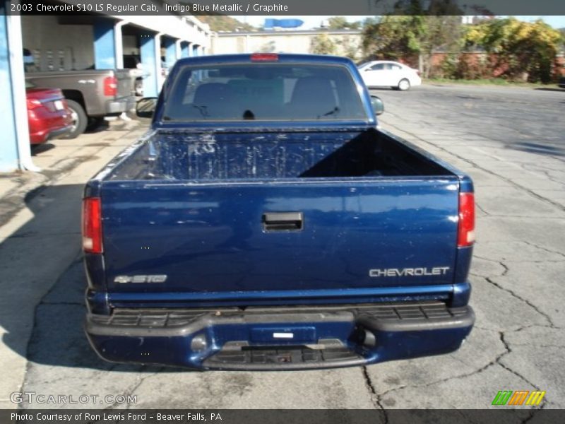 Indigo Blue Metallic / Graphite 2003 Chevrolet S10 LS Regular Cab