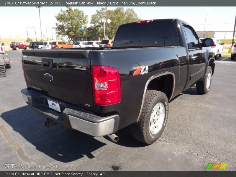 Black / Light Titanium/Ebony Black 2007 Chevrolet Silverado 1500 LT Regular Cab 4x4