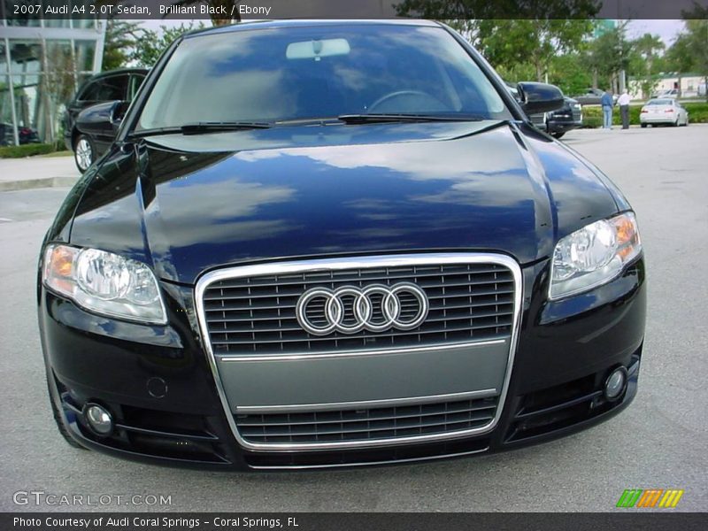 Brilliant Black / Ebony 2007 Audi A4 2.0T Sedan
