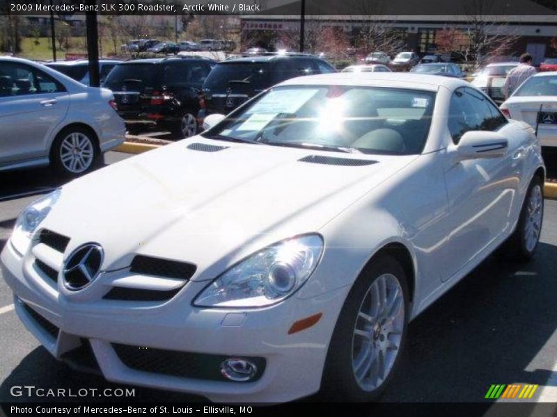 Arctic White / Black 2009 Mercedes-Benz SLK 300 Roadster