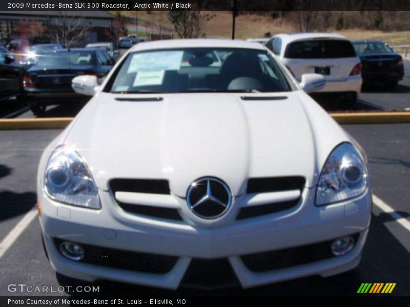 Arctic White / Black 2009 Mercedes-Benz SLK 300 Roadster