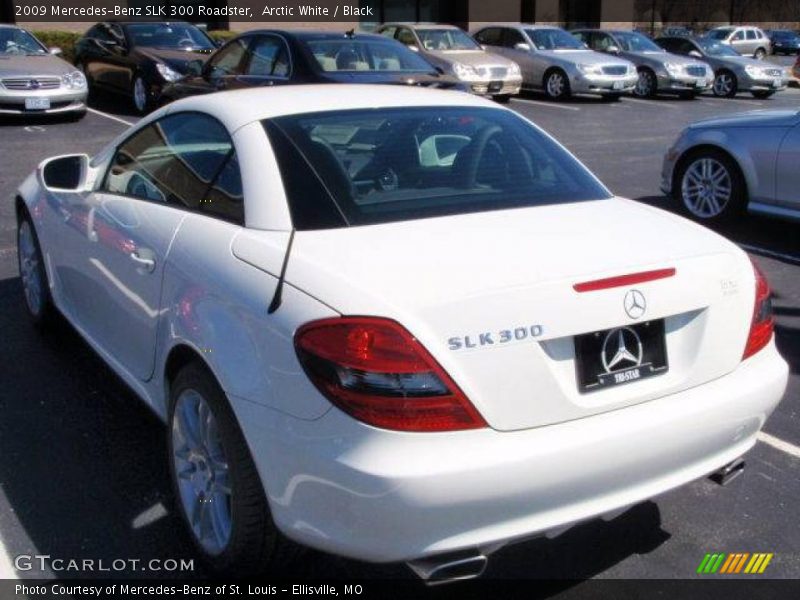 Arctic White / Black 2009 Mercedes-Benz SLK 300 Roadster