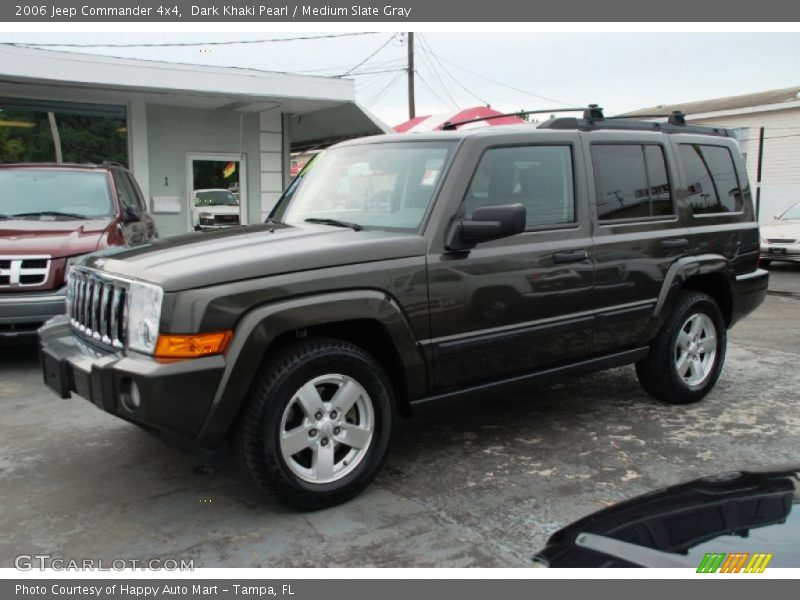Dark Khaki Pearl / Medium Slate Gray 2006 Jeep Commander 4x4